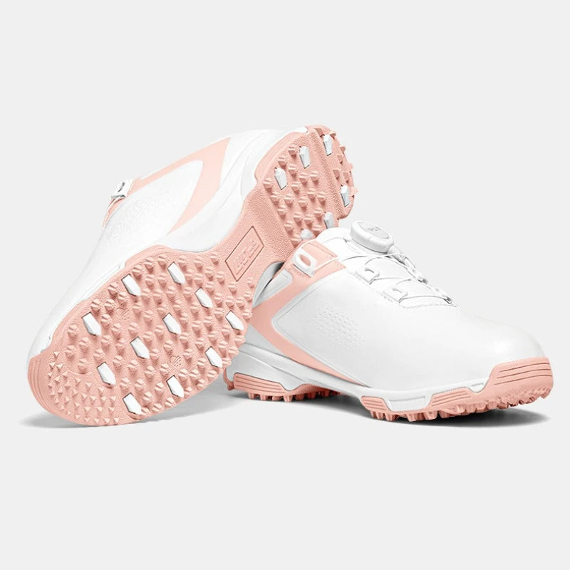 PGM New Golf Shoes Women Waterproof Knob Lace Sports Shoes Golf Anti Slip Studs Ladies Casual Sneakers Lightweight Footwear
