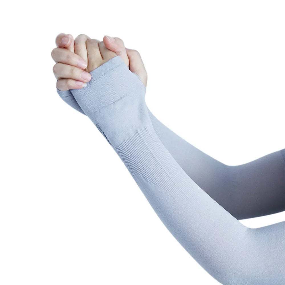 Arm Sleeves Long-sleeved Glove Women Sunscreen Sleeves Half Finger Sleeves Sun Protection Gloves Sun UV Protection Hand Cover