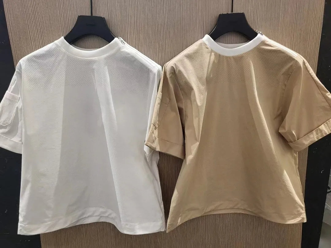 Women's Summer Golf Wear: Loose-Fit, Round-Neck, Short-Sleeve Shirt—Comfortable and Versatile for Casual Wear