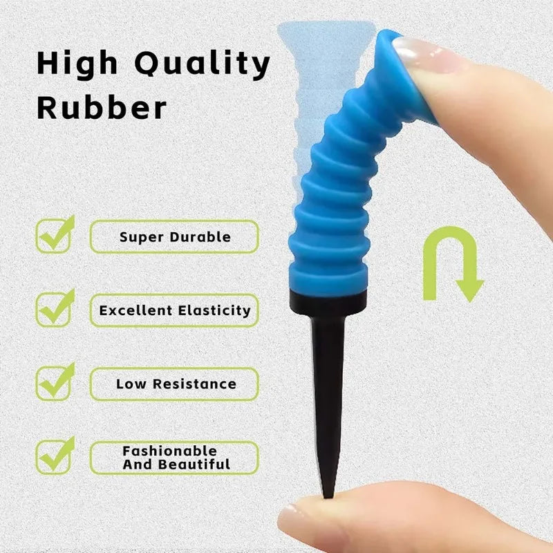 5Pcs Premium Elastic Golf Tees 83mm Rubber Ball Tee Holder Durable Flexible Golf Accessories for Enhanced Performance