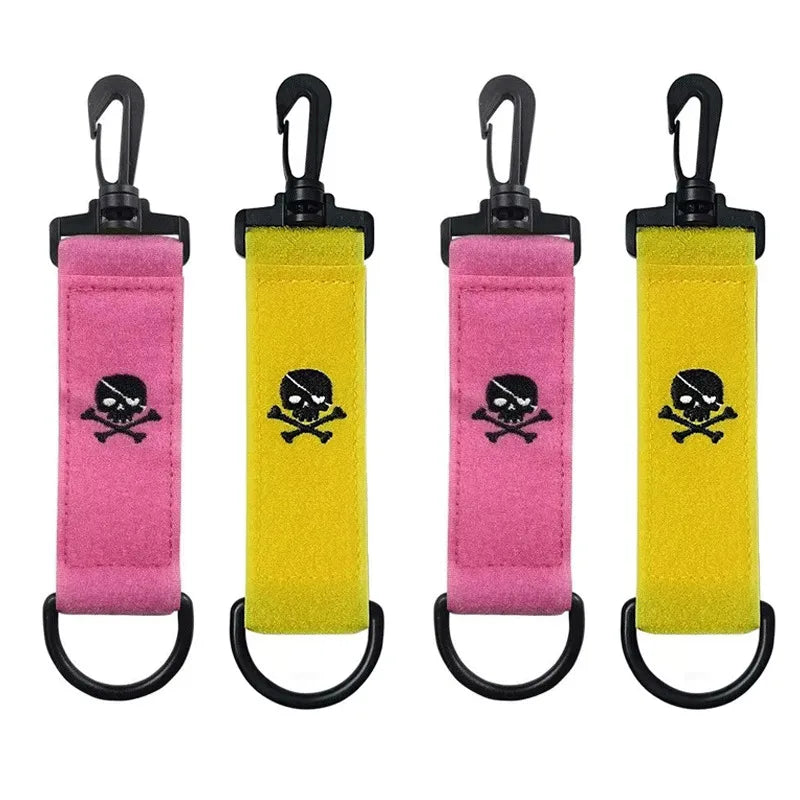 1-4pcsColorful Golf Hang Gloves Magic Tape Double Sided Golf Tee Holder Clip Outdoor Portable Hanging Golf Tees Golf Accessories