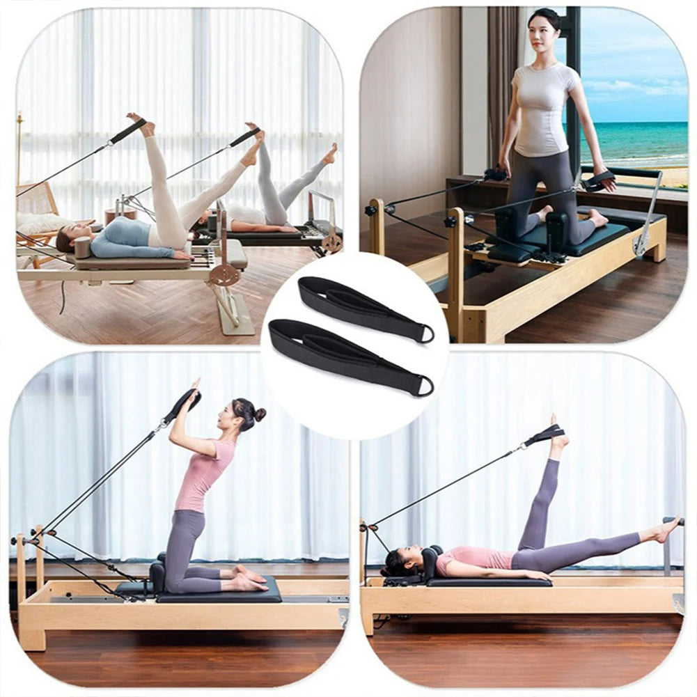 2PCS Pilates Straps Fitness D-Ring Straps D-Ring Exercise Straps Yoga Strap Yoga Exercise Accessories for Home Gym Workout