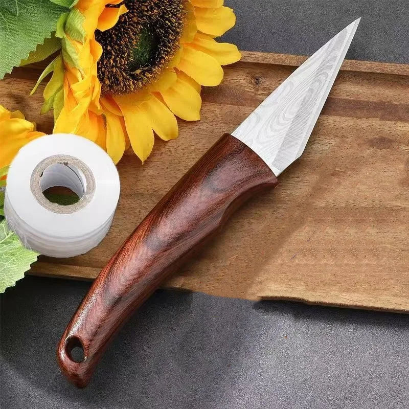 Garden Grafting Knife High Carbon Steel Professional Grafting Tool for Fruit Tree Bonsai Plant Budding Cutting
