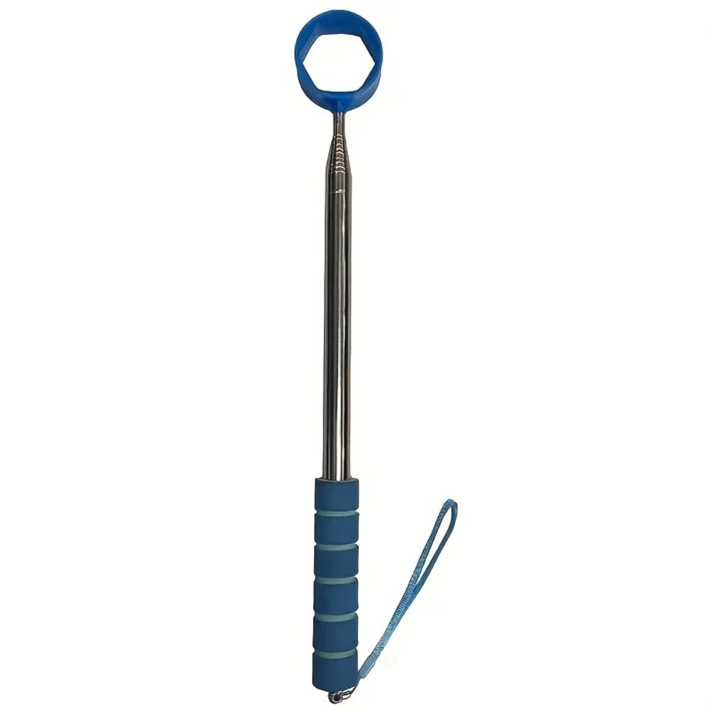 1 Piece Retractable Golf Ball Pick-Up Tool, 9-Foot Stainless Steel Grabber, Adjustable and Durable Golf Accessory for Golf Courses and Practice, Ideal Gift for Golf Enthusiasts