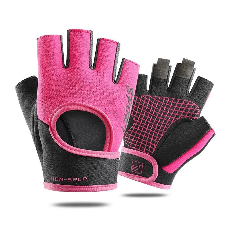 Fitness Sports Gloves Anti-Slip Shock-Absorbing Half Finger for Outdoor Durable Breathable Outdoor Sports Gloves