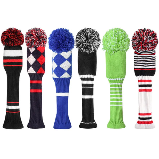 Golf Club HeadCovers ,Knitted Wool Wood Covers, 135 Wood Cover Set, Golf Accessories