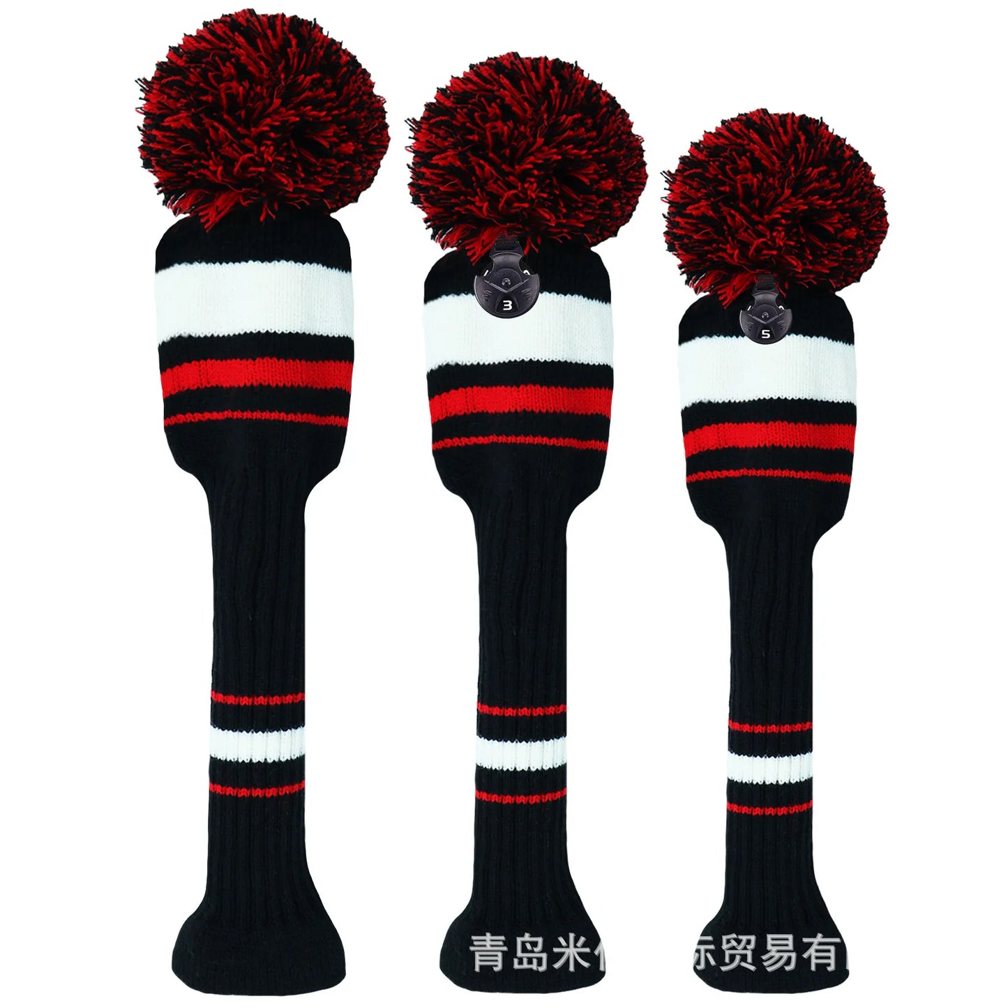 Golf Club HeadCovers ,Knitted Wool Wood Covers, 135 Wood Cover Set, Golf Accessories