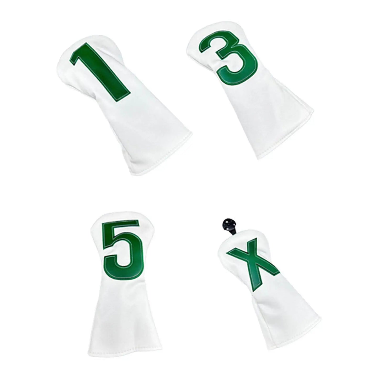 4 Head Covers, Golf Wood Headcovers, Premium Portable Golf Accessories 1, 3, 5, Club Protectors for Outdoor