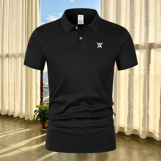 High Quality Men's Golf T-shirt Business Casual Short Sleeved Polo Shirt Summer Fashion Short Sleeved Comfortable Breathable Top