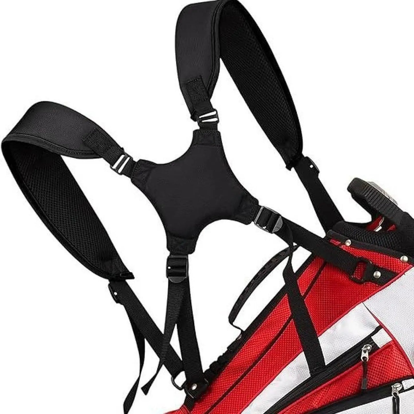 Golf Bag Double Shoulder Straps, Portable Lightweight Comfortable Adjustable Golfing Accessories Golf Bag Strap, Replacement