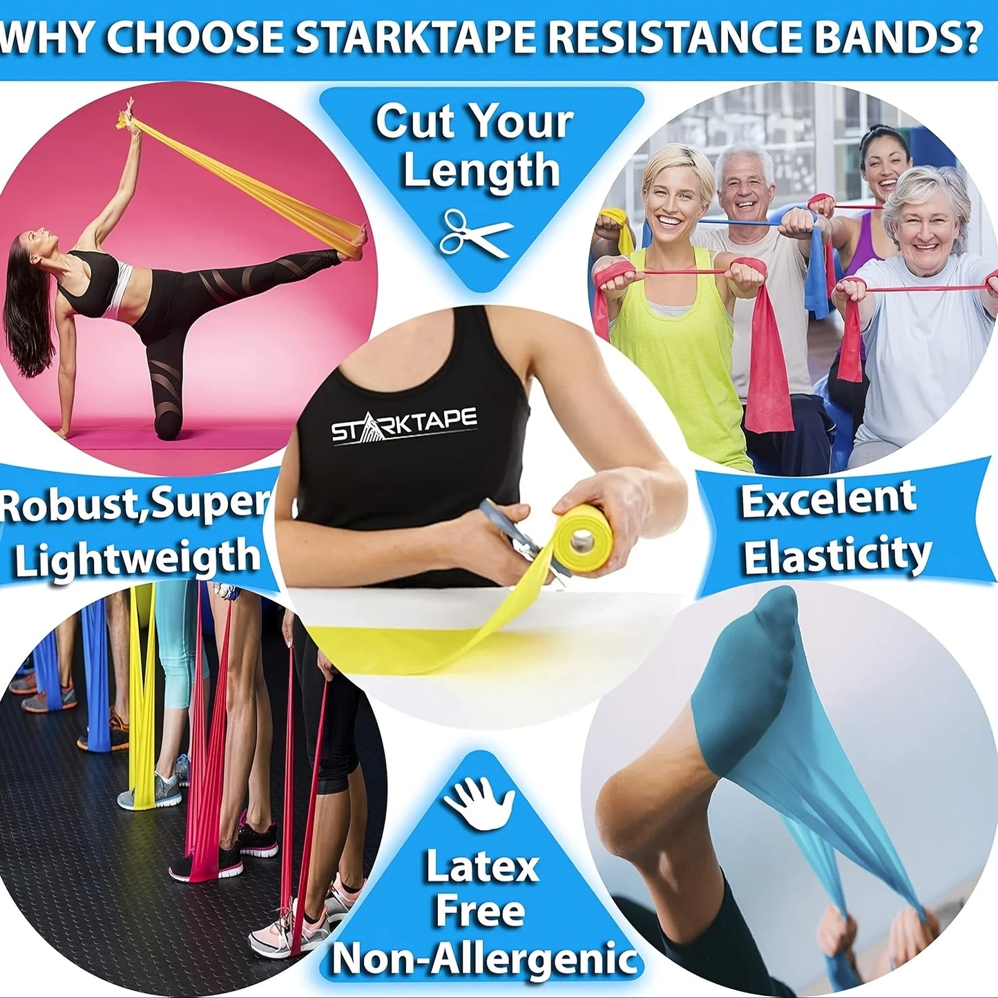 Yoga Sport Resistance Bands Pilates Training Fitness Exercise Home Gym Elastic Band Natural Rubber Latex Yoga Accessories