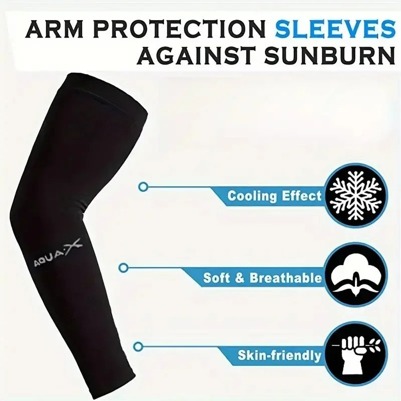 1 Pair Arm Sleeves for Women Men Breathable Sun Protection Sleeves UV Protective Gear for Outdoor Adventures Sports and Driving