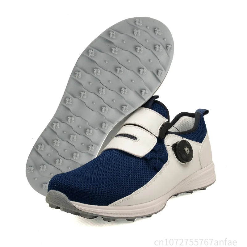Men's Golf Shoes Summer Mesh Rotating Buckle Lightweight Breathable Women Sports Shoes