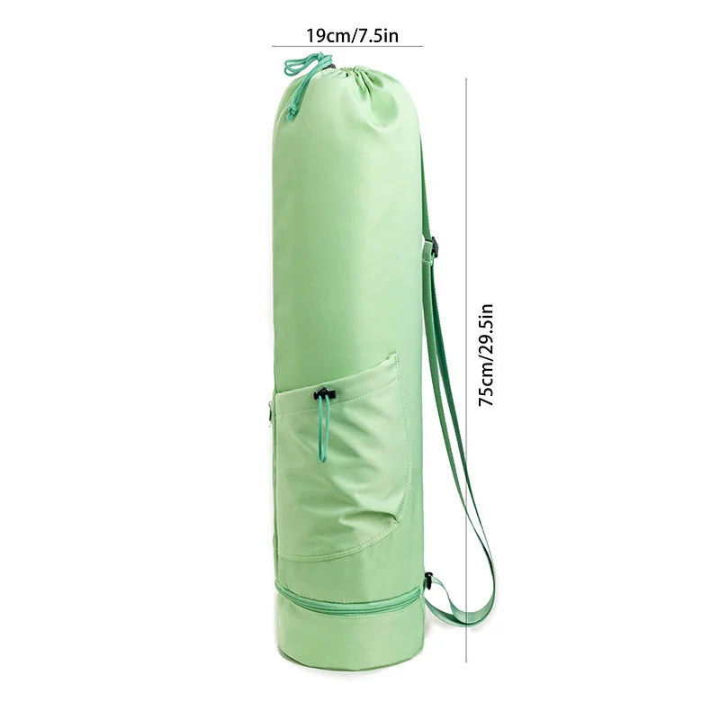 Fitness Sports Yoga Mat Bag Multifunction Pocket Yoga Carrier Knapsack Large Capacity Storage Yoga Mat Holder