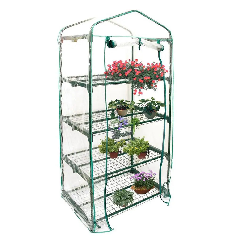 3/4/5 Tiers Garden Greenhouse Cover Plant Flower Growth House Convenient ventilation Heat Retaining Waterproof Cover Garden
