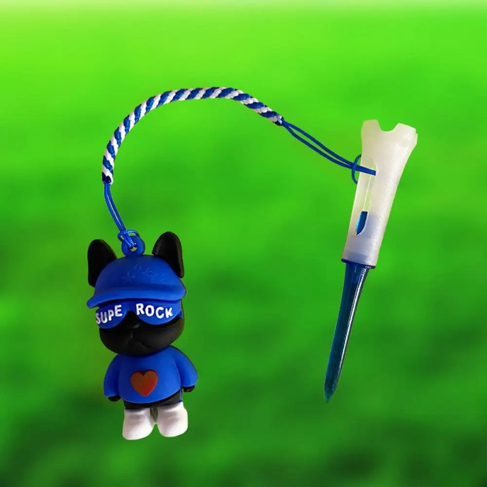 High Quality Portable Golf Tee Golf Accessories Bear Pendant Golf Ball Holder Silicone Golf Ball Tees