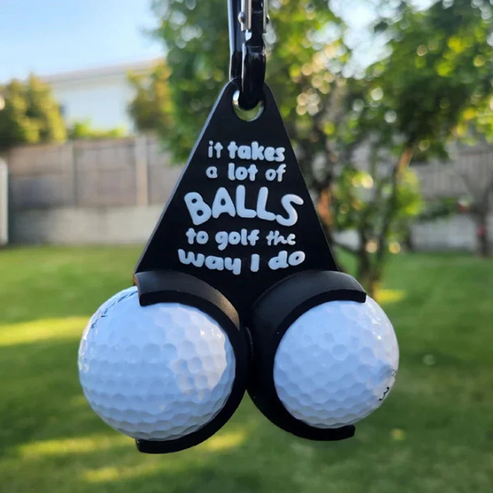 1pcs Creative Portable Golf Storage Stand With Golf Accessories That Can Hold Two Balls For Outdoor Sports Fun Gifts For Golfers