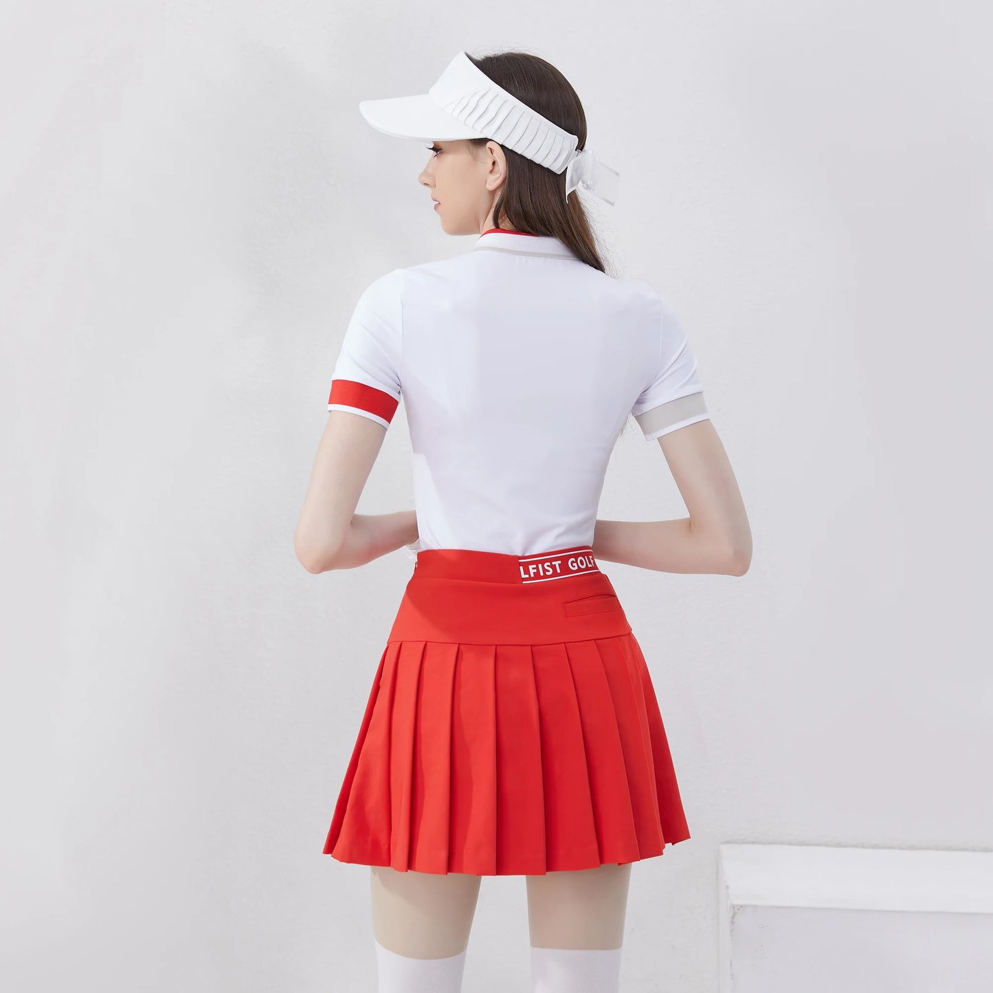 Golfist 2024 New Golf Wear Ladies Polo Shirt Zipper Short Sleeve T-shirt Quick Dry Outdoor Athletic Tops Women's Golf Clothing