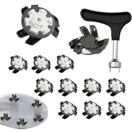 Golf Shoe Spikes Anti Slip Golf Shoe Cleat Stinger Screw Replacement Thread Spikes Cleats For Golf Boots Golf Shoe Accessories