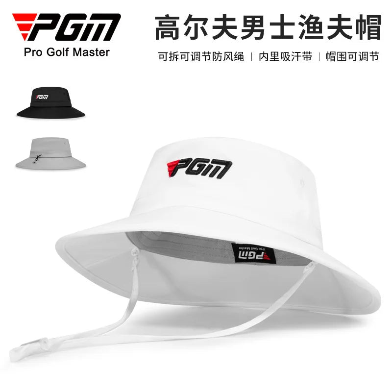 PGM Men/Women Golf Hat Adjustable Windproof Rope Cap Waist Sweat-absorbing Band Fisherman Hats MZ059