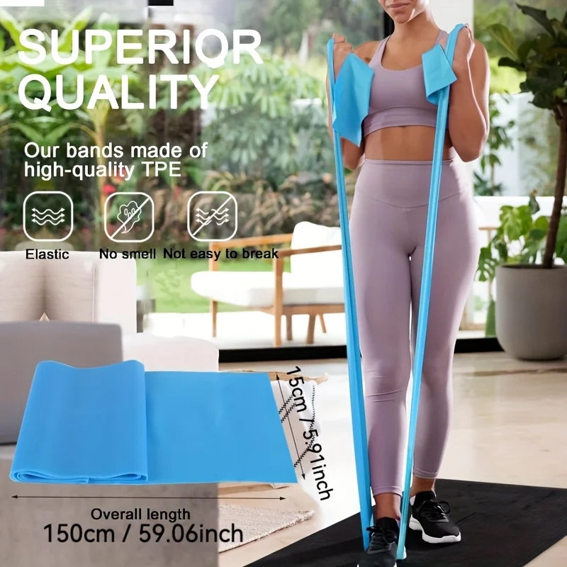 Yoga Sport Resistance Bands Pilates Training Fitness Exercise Home Gym Elastic Band Natural Rubber Latex Yoga Accessories