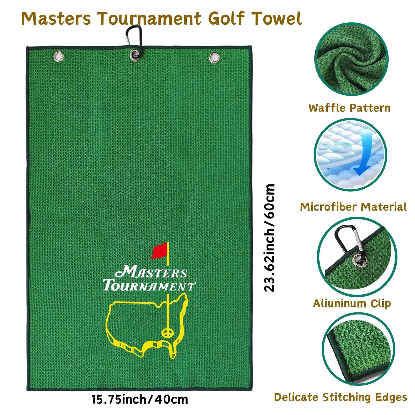 6 Pcs Golf Accessories Cleaning Set, Include 4 pcs golf marker 1 golf towel 1 golf brush,Creative Golf Gift For Golf Lovers
