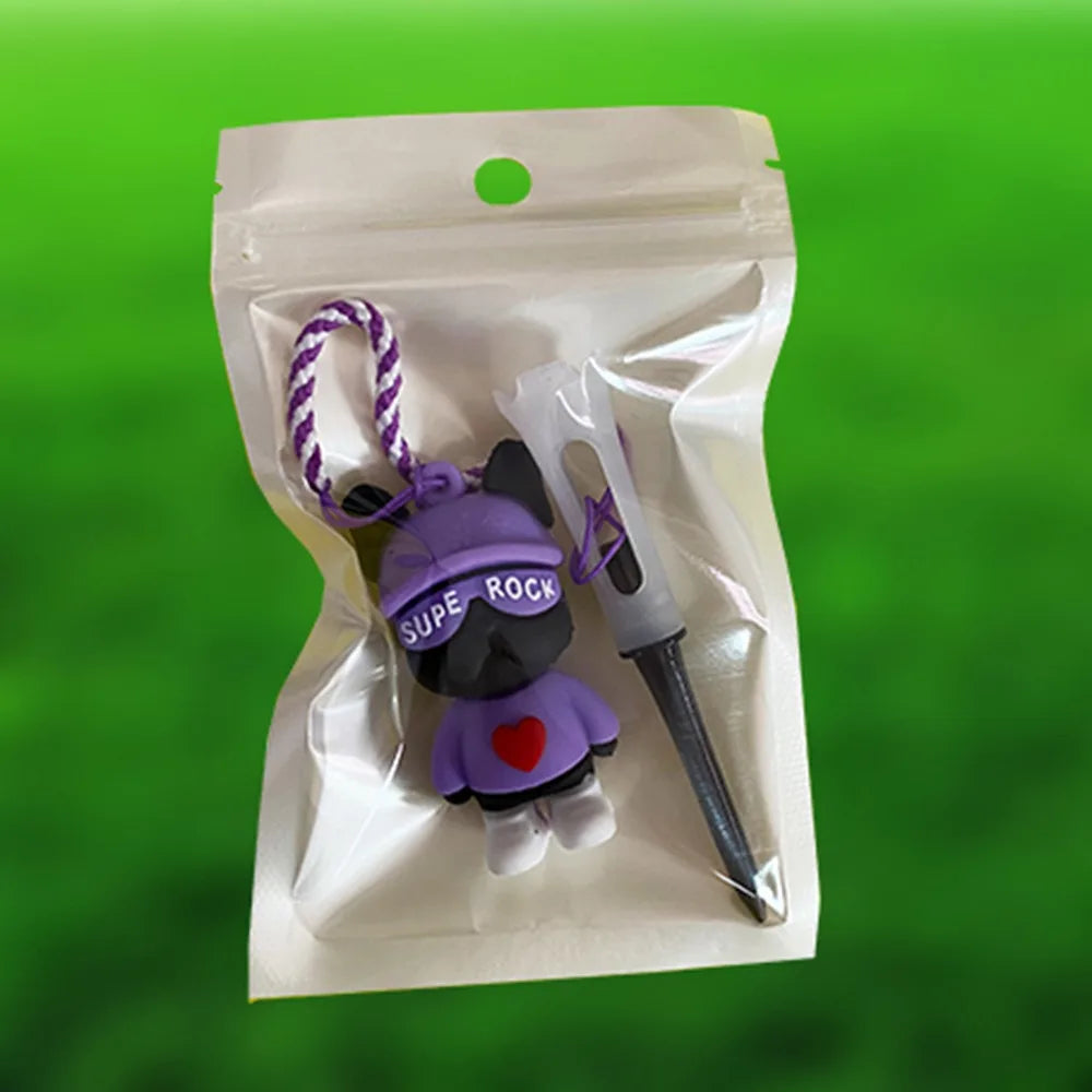 High Quality Portable Golf Tee Golf Accessories Bear Pendant Golf Ball Holder Silicone Golf Ball Tees