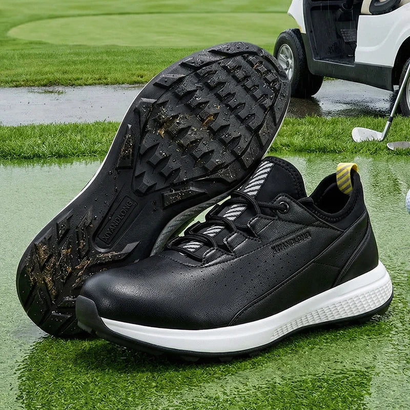 Men's Waterproof Golf Shoes Casual Sports Shoes Outdoor Golf Training Shoes Men's Walking Shoes Large Size Sports Shoes
