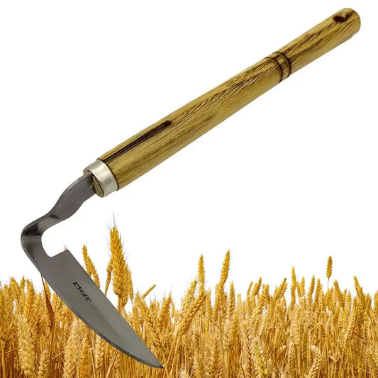 Garden Sickle Stainless Steel Gardening Hand Weeder Scythe Grass Cutter For Quick Work Weeding And Digging For Gardening