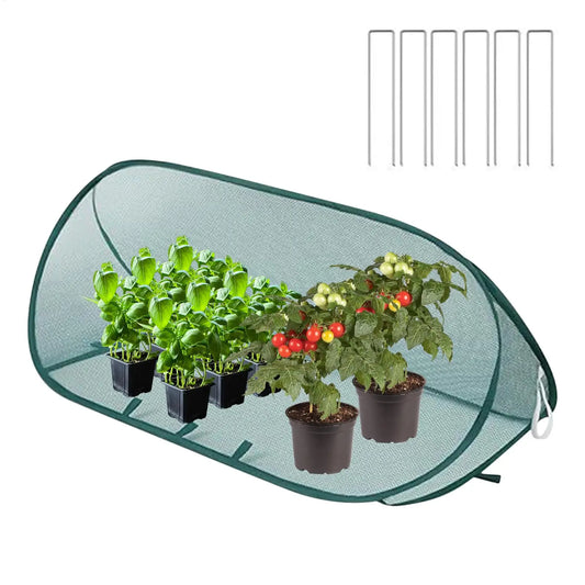Plant Protective Cover: Automatic pop-up garden netting cover, outdoor plant protection cover, suitable for horticultural ridges