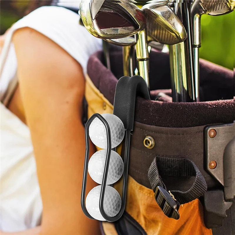 RTSHE-Golf Ball Holder Stand Holds 3 Golf Balls Belt Clip Tees Holder Golf Accessories Set