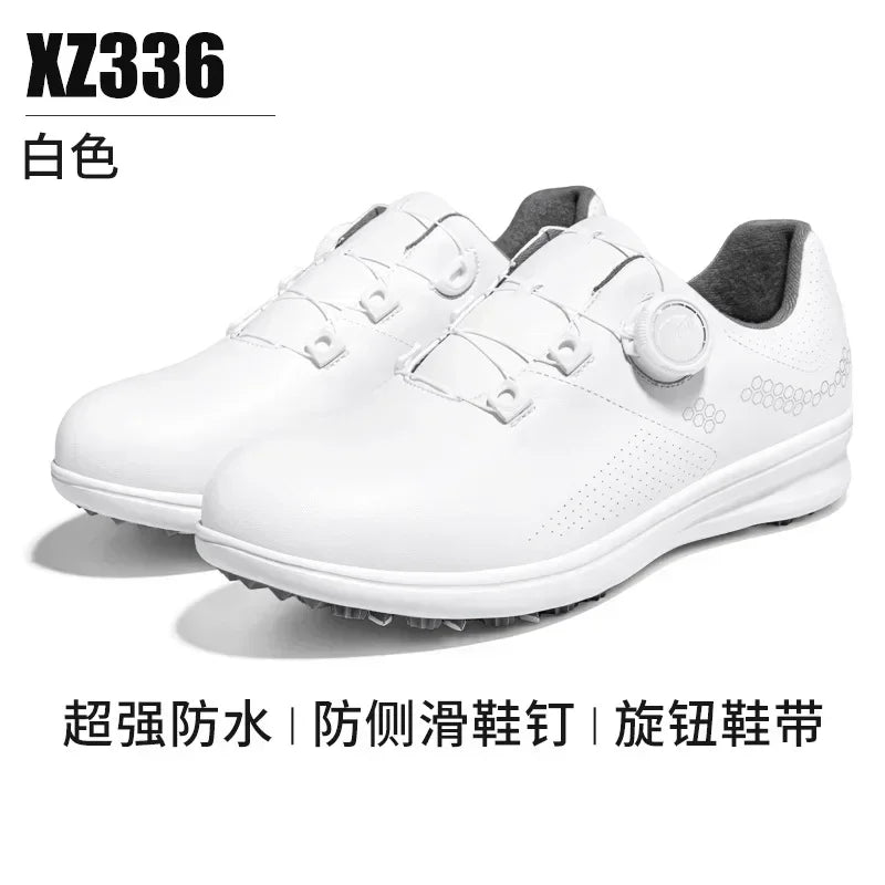 BestPGM Women Golf Shoes Waterproof Anti Slip Lightweight Knob Comfortable Cushioning Sports Sneakers