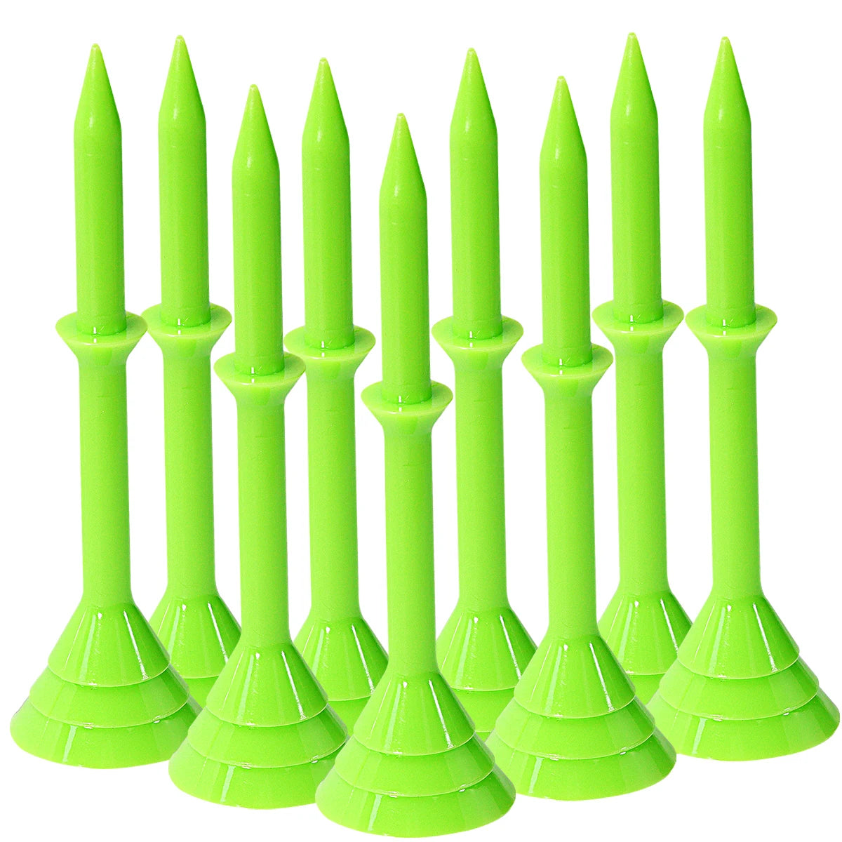 Golf accessories 50 Pcs Golf Tees Plastic 3 1/4 83mm Unbreakable Upgrade Reusable Big Cup Reduce Friction Side Spin Bulk
