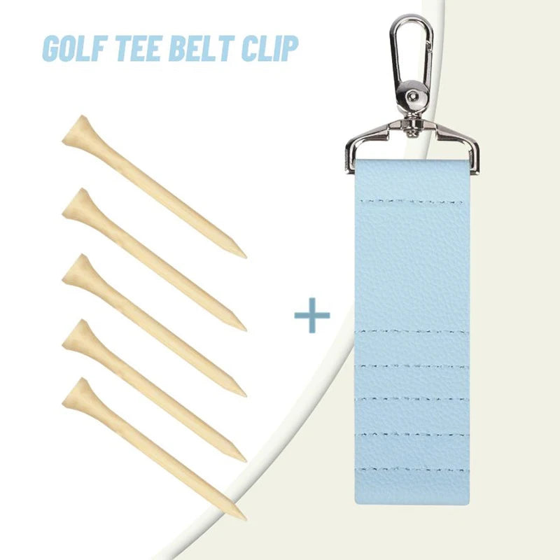 Colorful Golf Hang Gloves Magic Tape Double Sided Golf Tee Holder Clip Outdoor Portable Hanging Golf Tees Golf Accessories