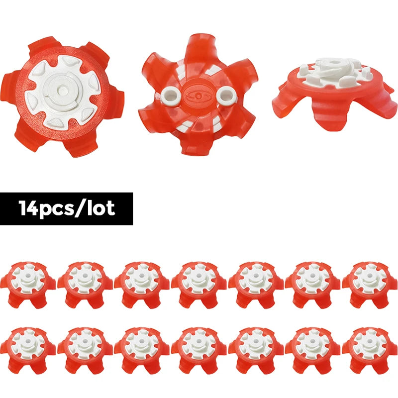 Golf Accessories Shoe Studs Wear-Resistant And Sturdy 14 Pieces+nail Remover Set Circular Spiral Shape