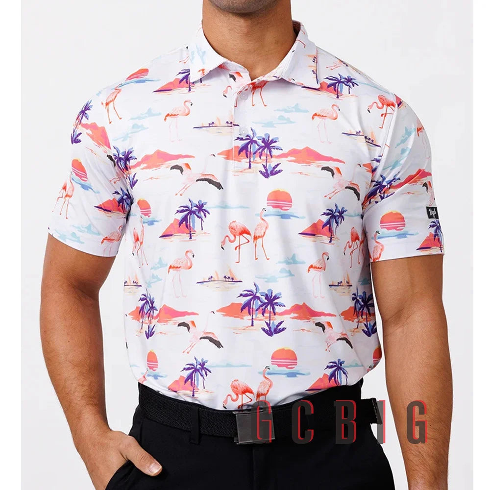 New Mens Golf Polo Shirt Mens Casual 100% Polyester Polo Shirt Men Quick Dry F1 Racing Polo Shirt For Men Plus Size Golf shirt