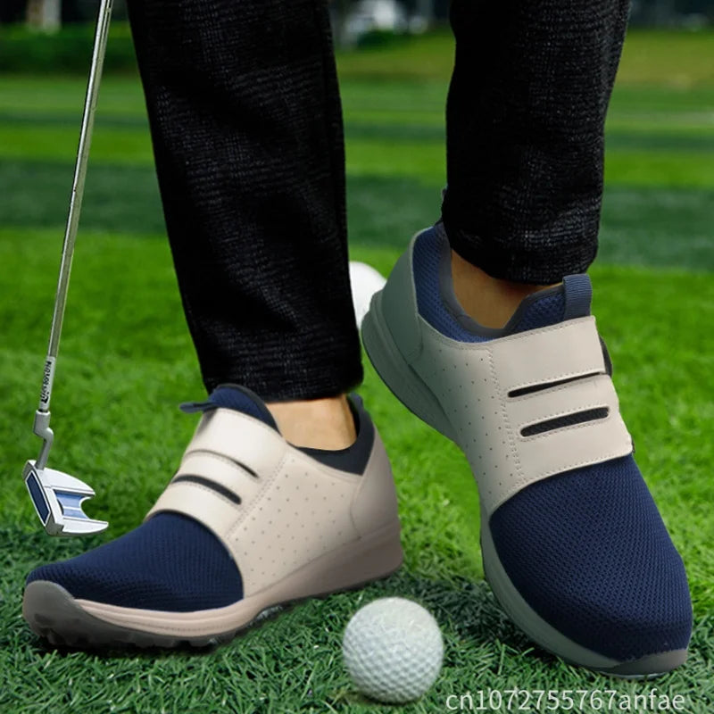 Men's Golf Shoes Summer Mesh Rotating Buckle Lightweight Breathable Women Sports Shoes