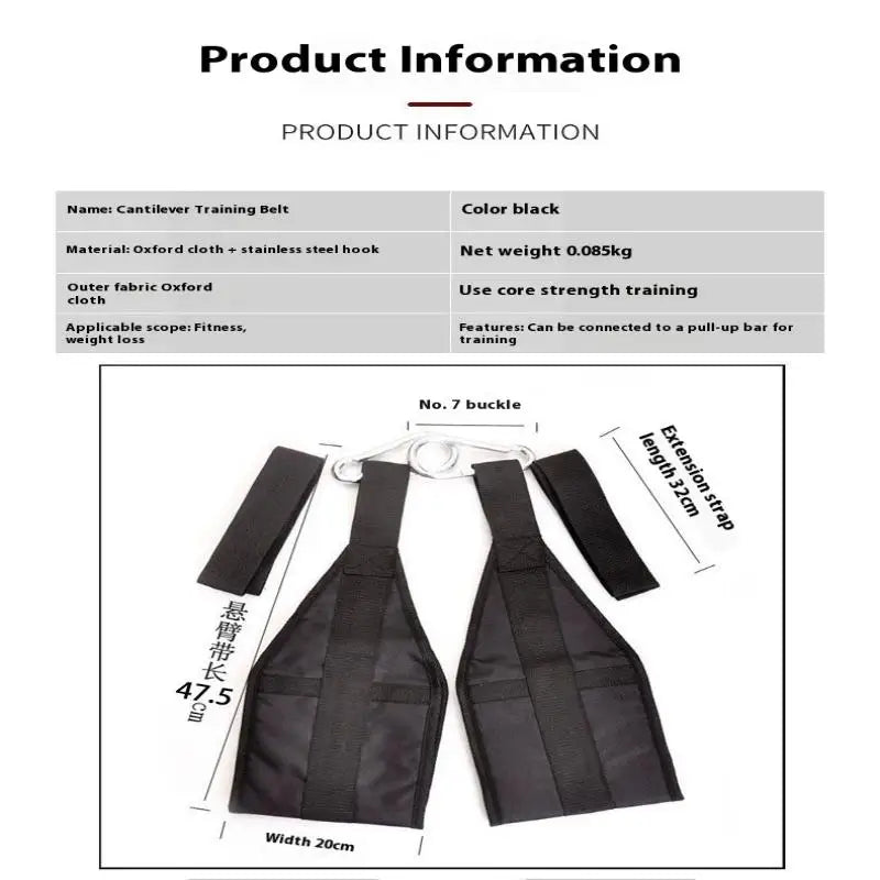 Durable Fitness AB Sling Straps, Perfect for Pull Up Bar Leg Raises, Home Gym Accessories
