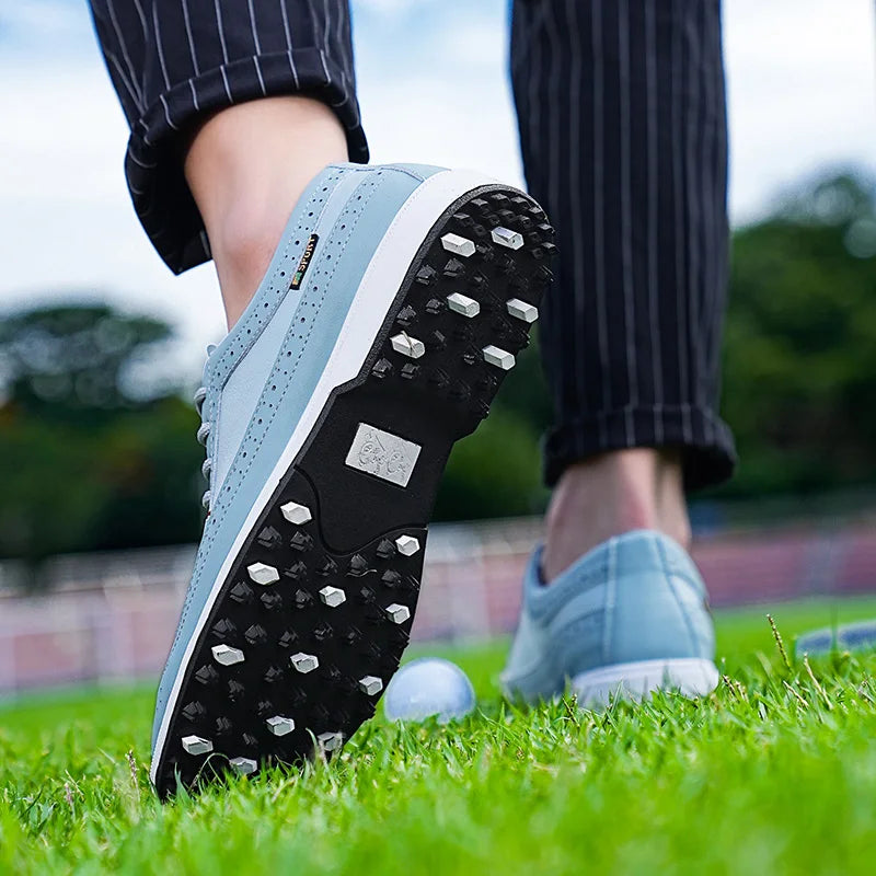 Men's Lightweight Golf Shoes-Breathable Sports Casual Shoes, Lace-Up Design, Non-Slip Rubber Sole-Universal In All Seasons