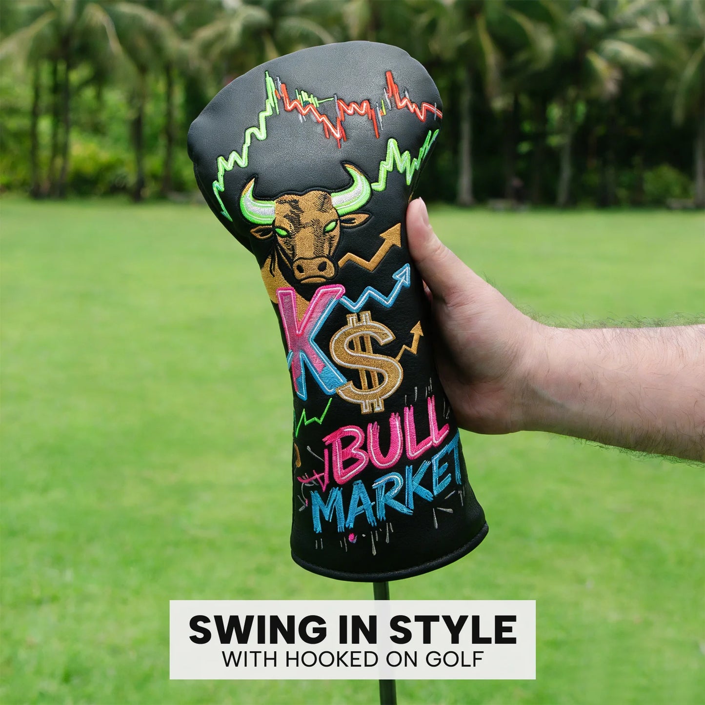 Funny Golf Accessories for Men, Golf Club Covers 4 Options, Driver Headcover, 3 Wood Cover, Hybrid Headcover or 3pcs Set, PU Lea