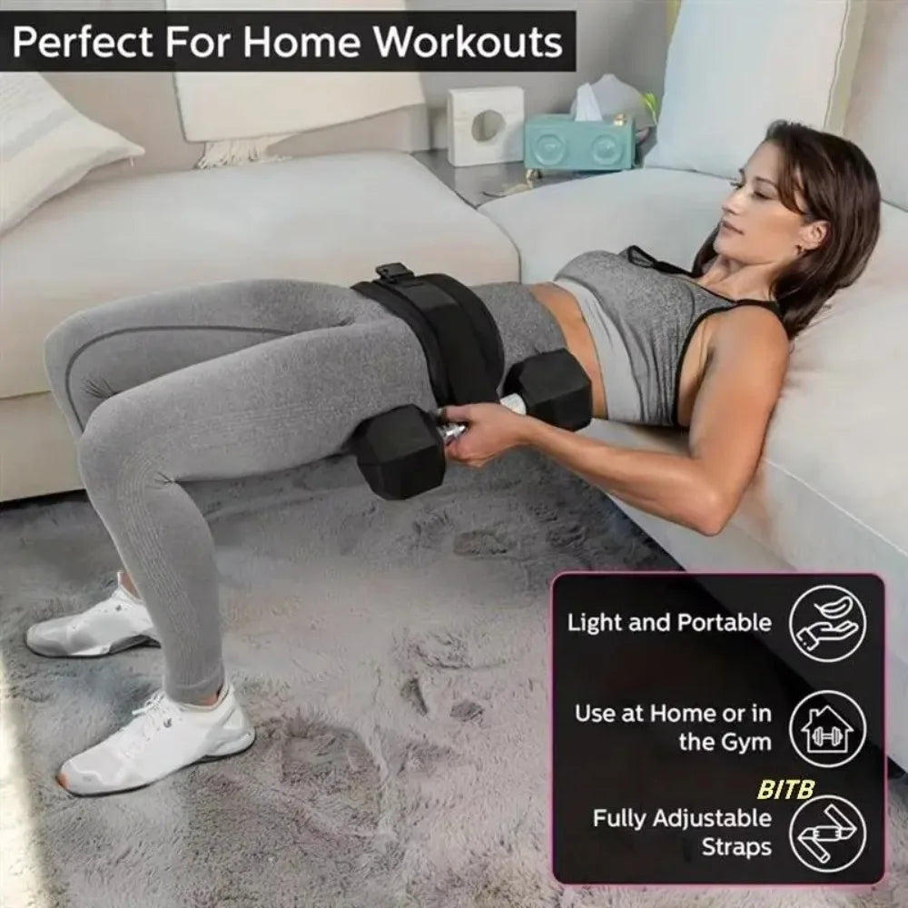 Adjustable Weighted Waist Belt Home Gym Fitness Equipment for Dumbbell Training Hip Shaping Full Body Workouts