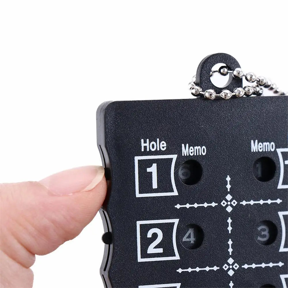 Golf Accessories with Key Chain Training Aids 18 Hole Stroke Putt Golf Shot Count Score Counter Stroke Score Card Score Counter