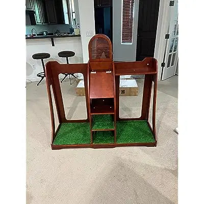 Sports Golf Bag Organizer - Handcrafted Wood Design, Golf Bag Stand Golf Storage Shelves, Garage Rack