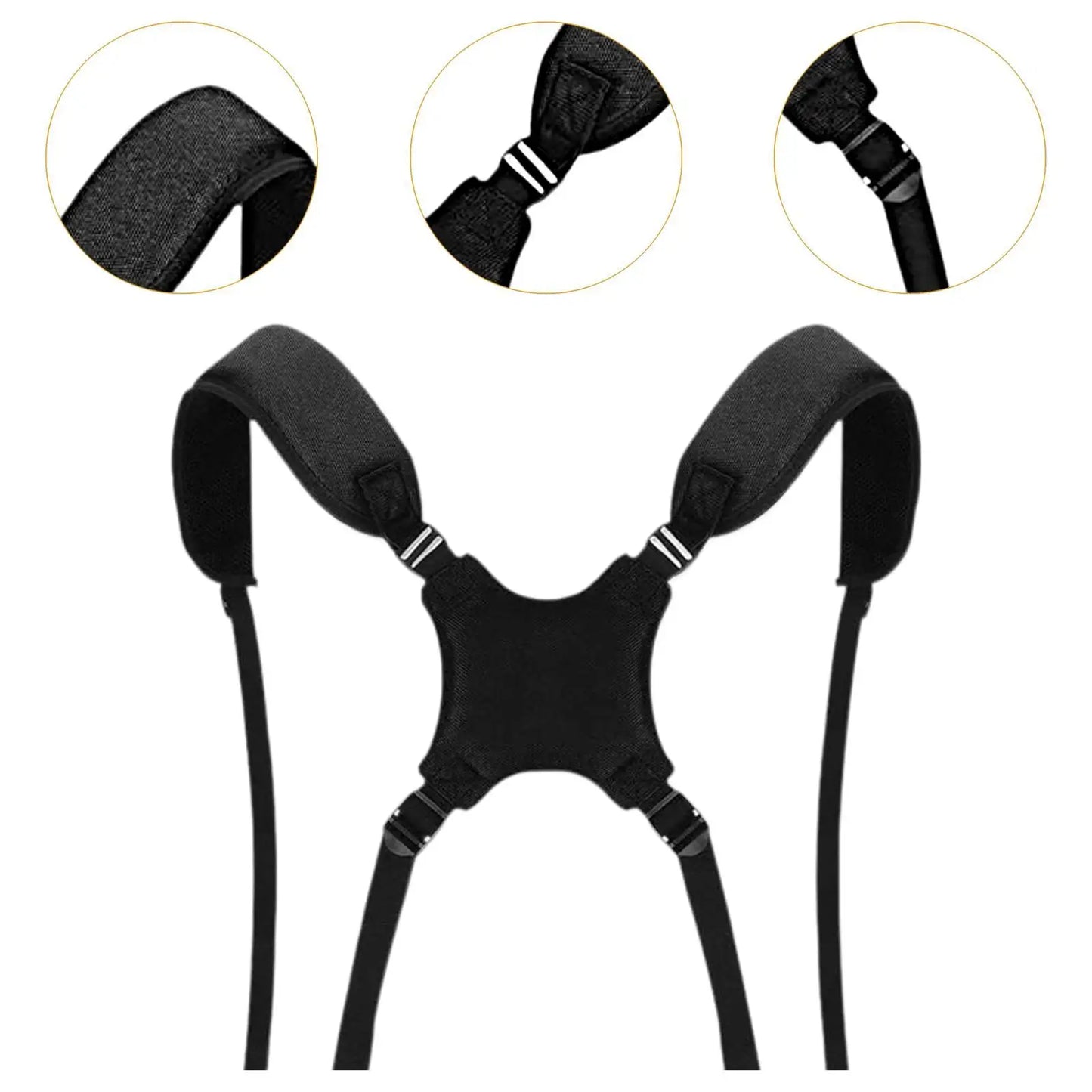 Golf Bag Double Shoulder Straps, Portable Lightweight Comfortable Adjustable Golfing Accessories Golf Bag Strap, Replacement
