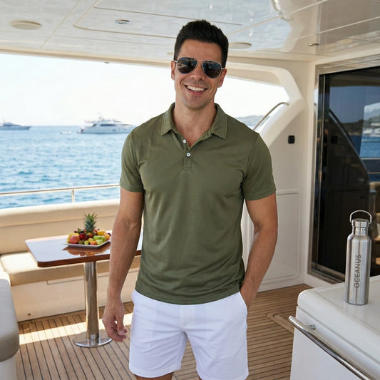 Summer Golf Shirts for Men Quick Dry Polo Shirts for Men Short Sleeve Mesh Breathable Moisture Wicking Casual T Shirt