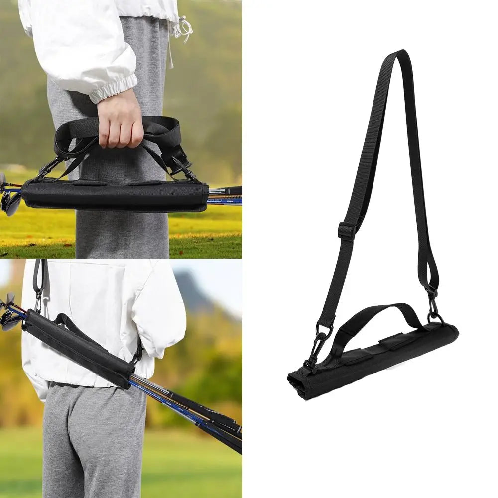 Travel Bag With Adjustable Shoulder Straps Golf Club Bag Mini Portable Golf Training Case Nylon Storage Storage Pouch Men Women