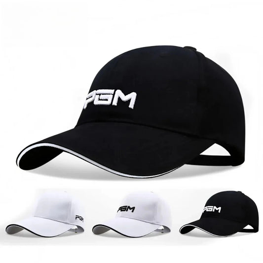 Golf Caps Adjustable Hats Outdoor Sport Cycling Hiking Cap For Men Women Windproof Travel Cotton Cap Black White Hat MZ018