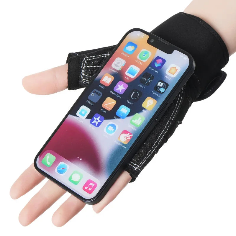 Fitness Gloves for Men Women Gym Cycling Gloves Half-Finger Hiking Training Anti-Slip Wrist Protection Weightlifting Gloves