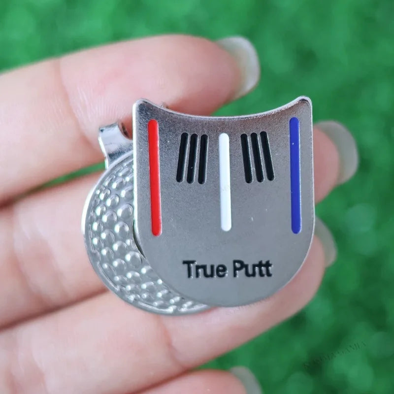 Golf Ball Marker Cap Clip Putting Alignment Aiming Tool Practical Hat Accessory for Enhanced Golf Performance Gift