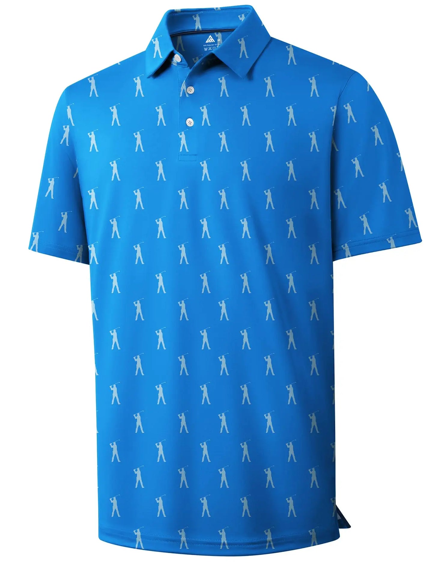 Mens Golf Shirts Short Sleeve Print Patterns Performance Moisture Wicking Polo Shirt 2026